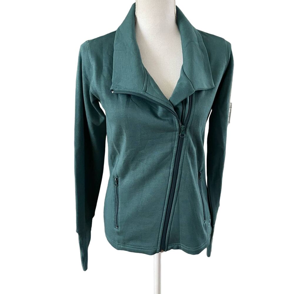 🌻 2/$20 NEW Piper by SmartPak Size XS Fleece Full Zip Up Jacket Equestrian Green